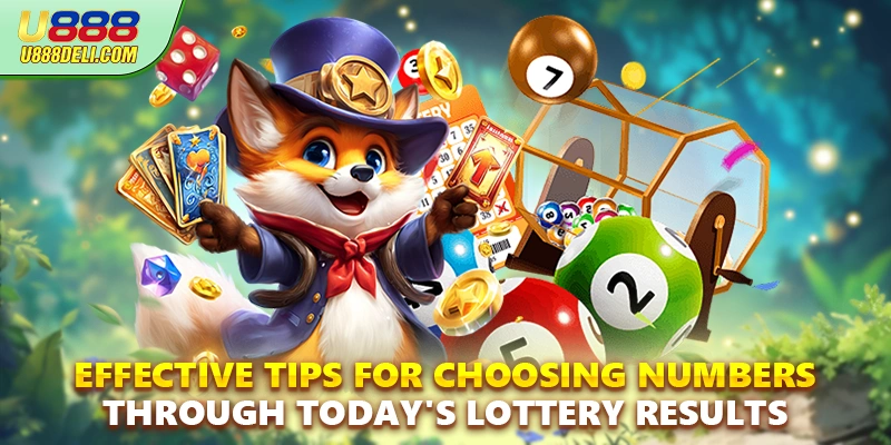 Effective tips for choosing numbers through today's lottery results