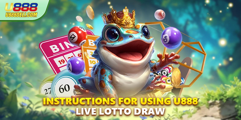 Instructions for using U888 Live Lotto Draw