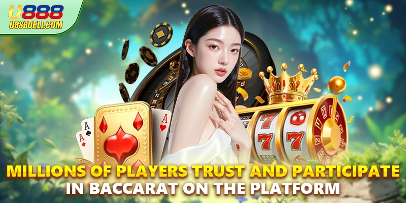 Millions of players trust and participate in baccarat on the platform