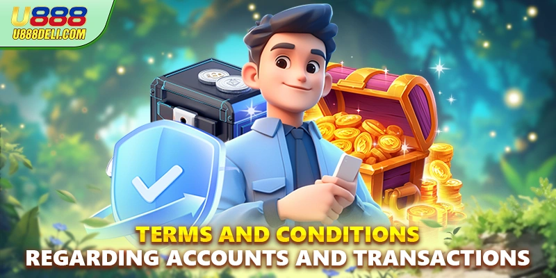 Terms and conditions regarding accounts and transactions